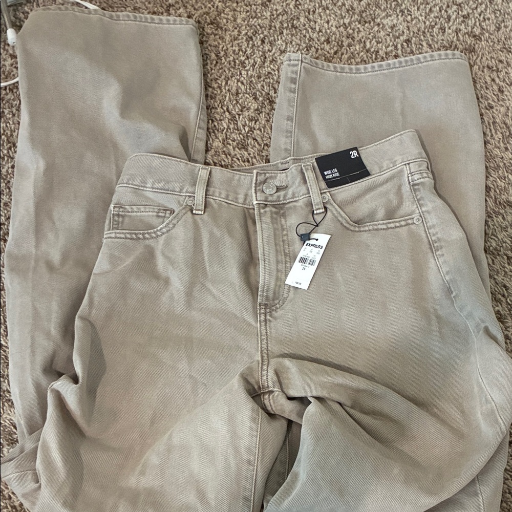 Brand new! Express Wide Leg Jeans Grey